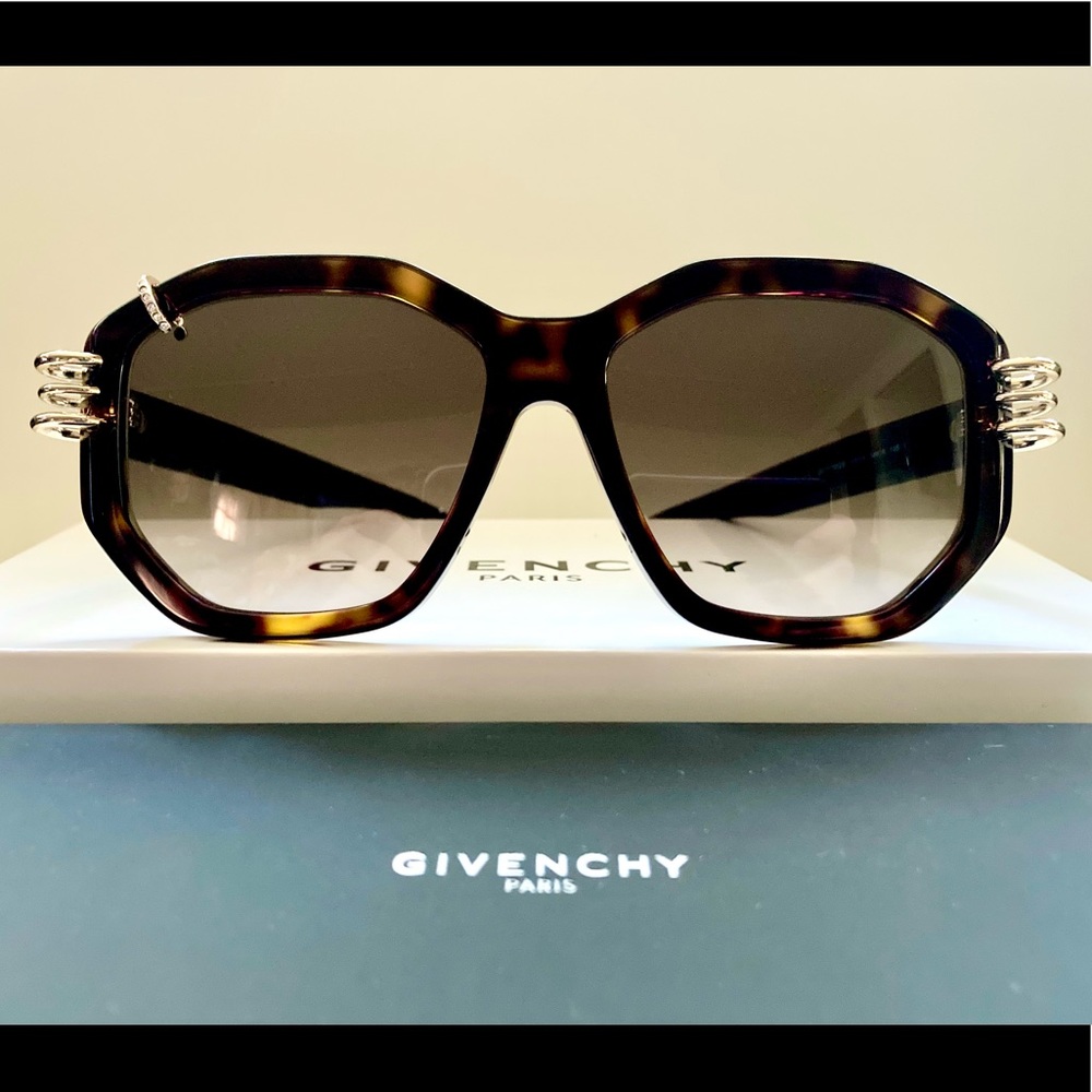 GIVENCHY GV 7175/G/S-086-HA DARK HAVANA BROWN GRADIENT FASHION SUNGLASSES